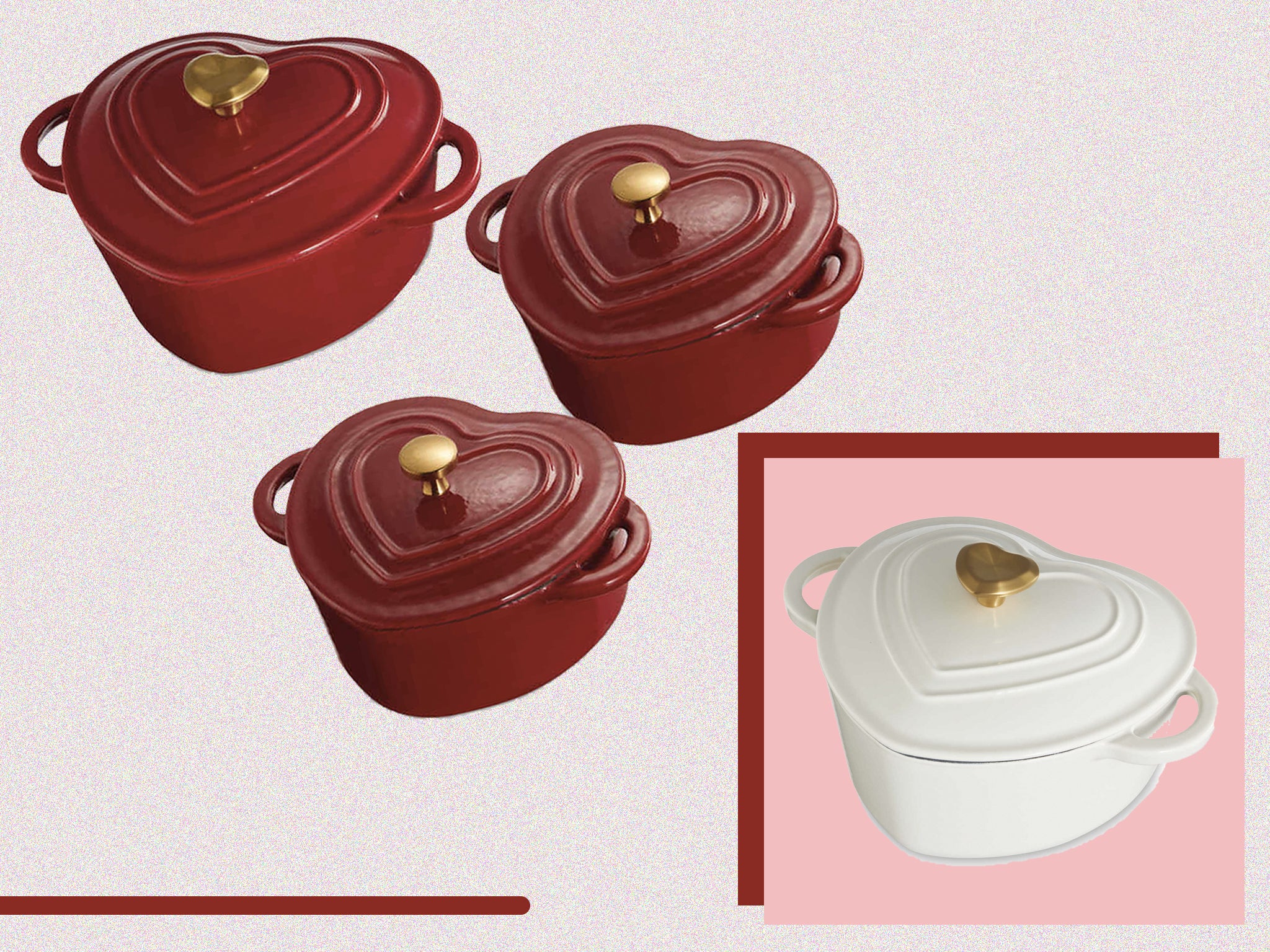 Heart shop shaped cookware